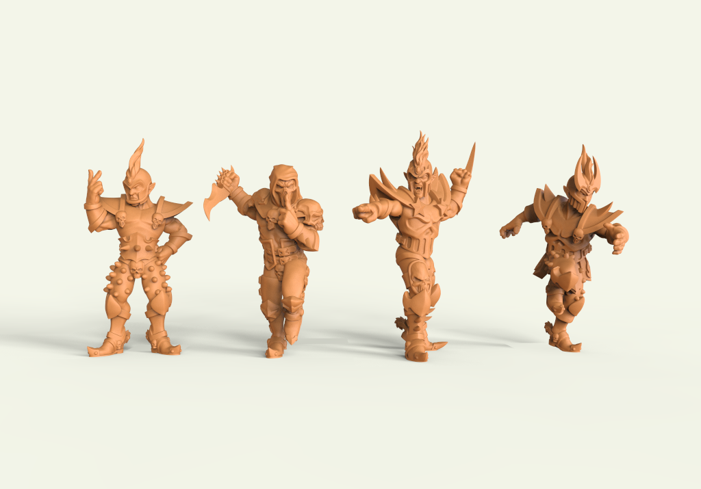 Iron Golems. Miniaturas 3D para wargame