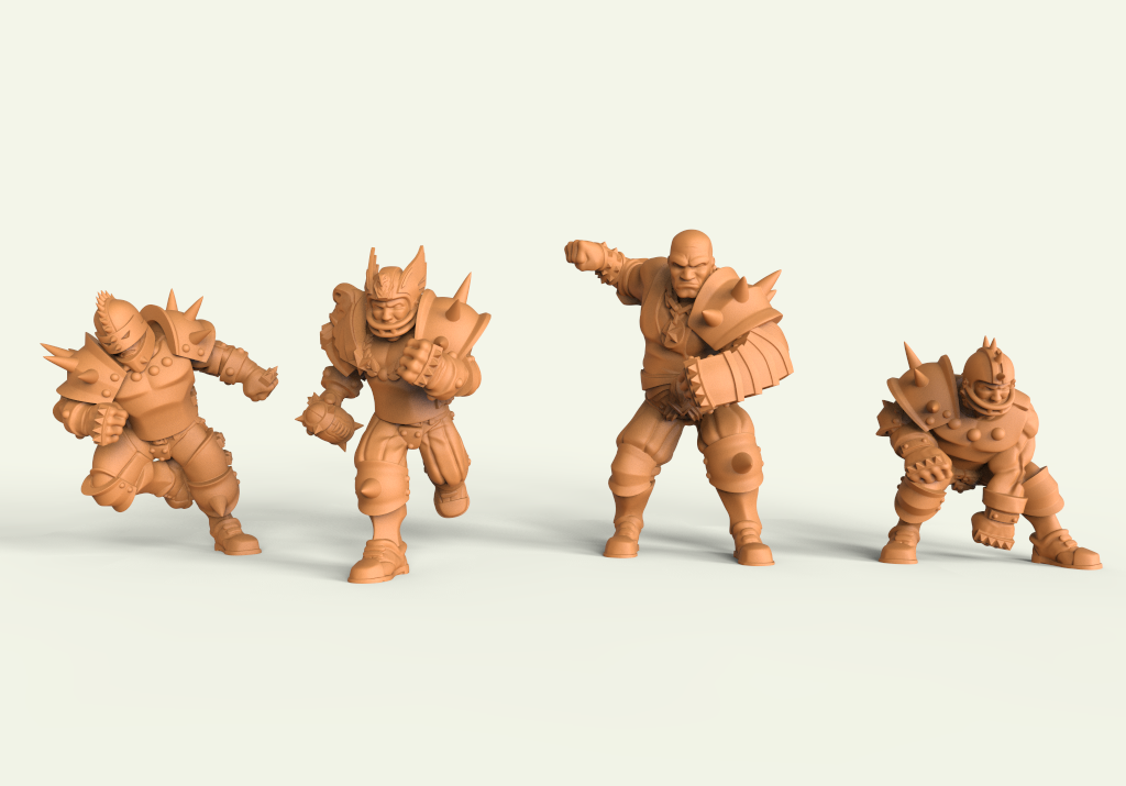 Iron Golems. Miniaturas 3D para wargame