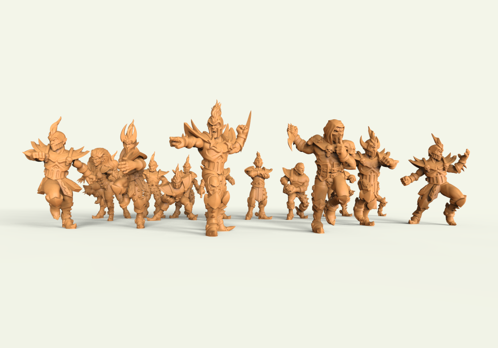 Iron Golems. Miniaturas 3D para wargame