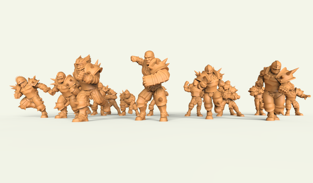 Iron Golems. Miniaturas 3D para wargame
