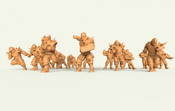 Iron Golems. Miniaturas 3D para wargame