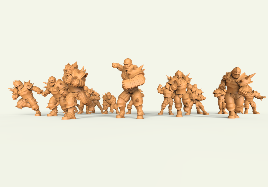 Iron Golems. Miniaturas 3D para wargame