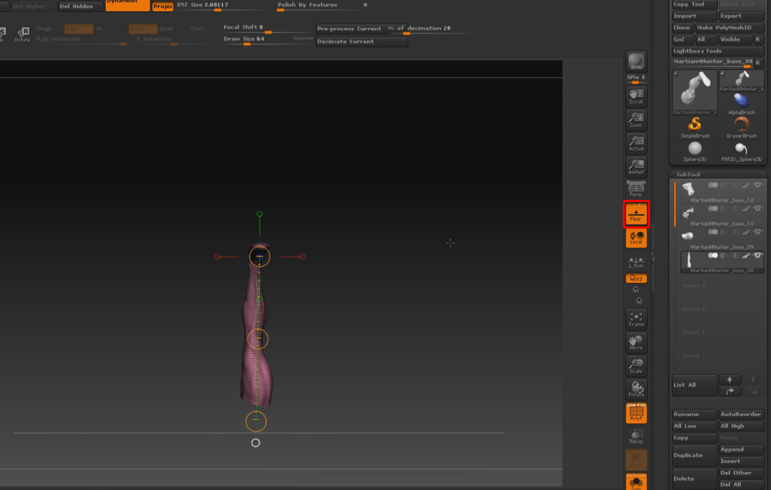 Colocar pincel IMM de ZBrush