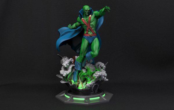 Escultura Digital de Martian Manhunter