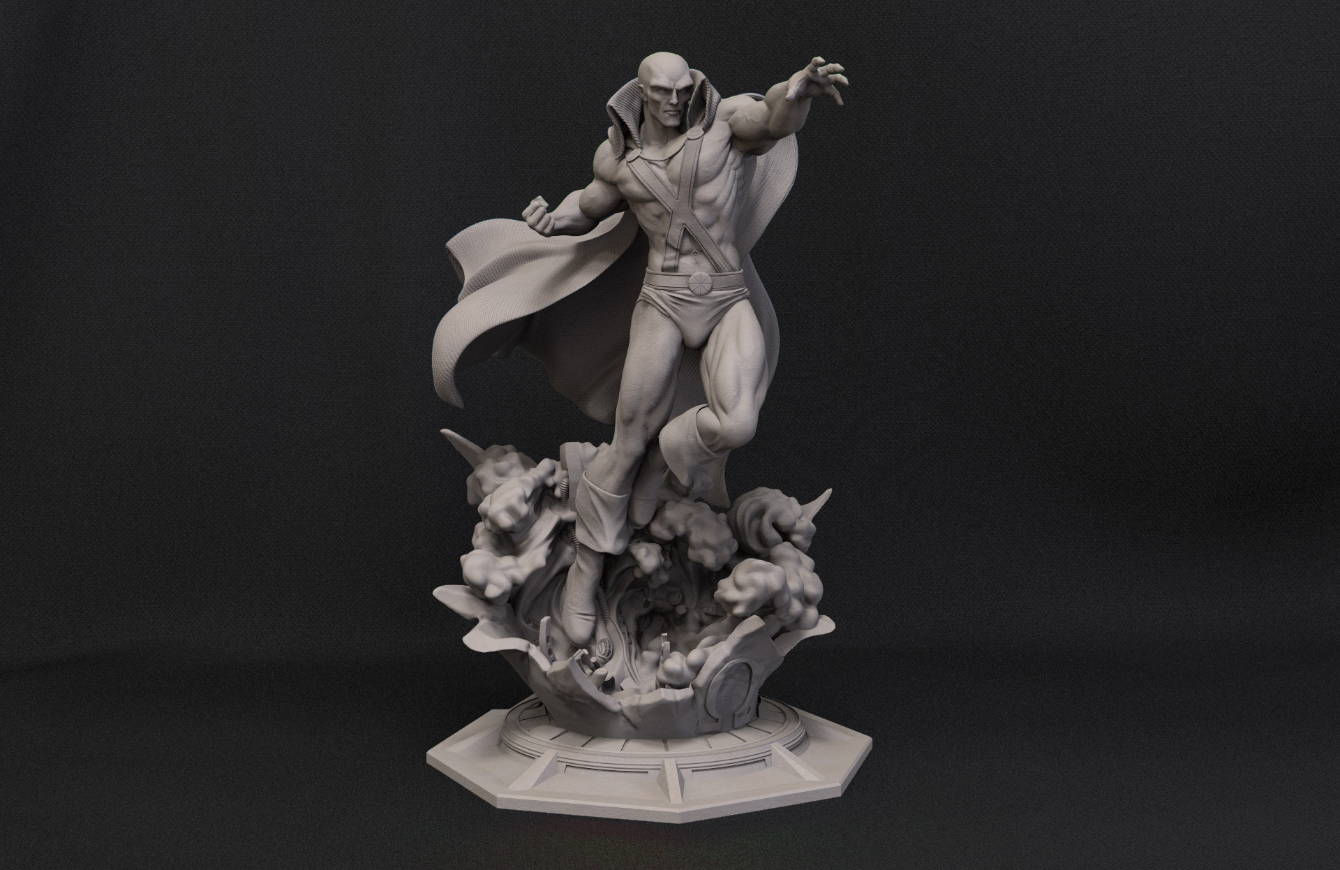 Escultura Digital de Martian Manhunter