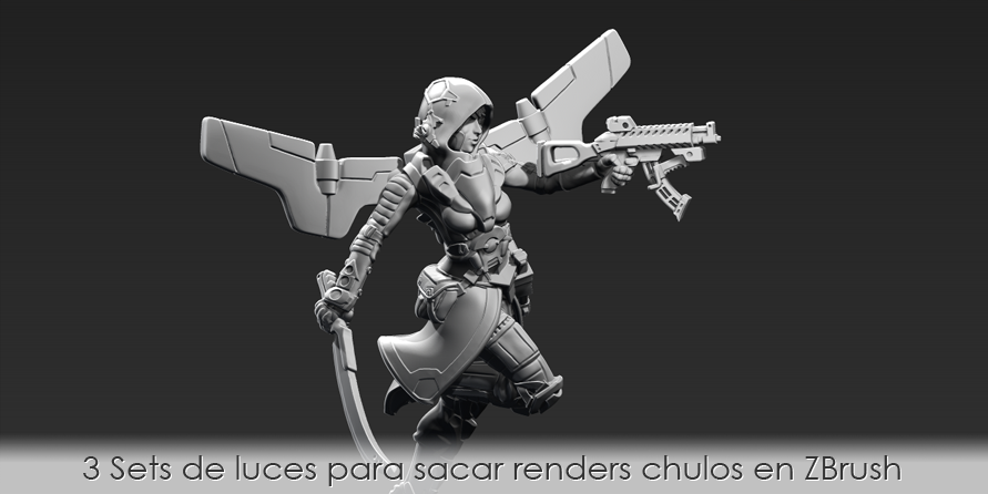 3 Sets de luces para sacar renders chulos en ZBrush