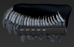 Pinceles IMM para crear plumas