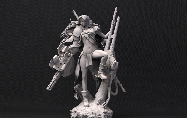 Modelado con ZBrush de figura Maschinen