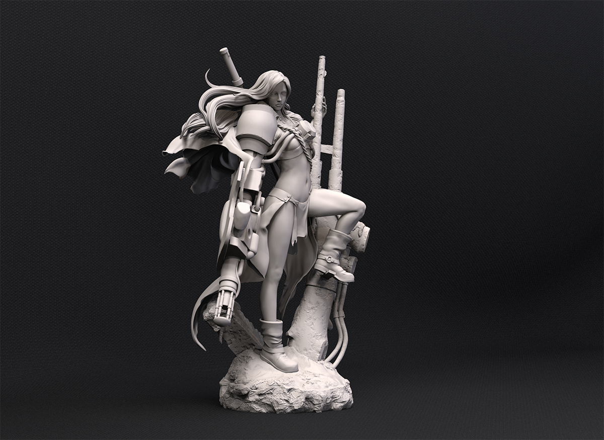 Modelado con ZBrush de figura Maschinen