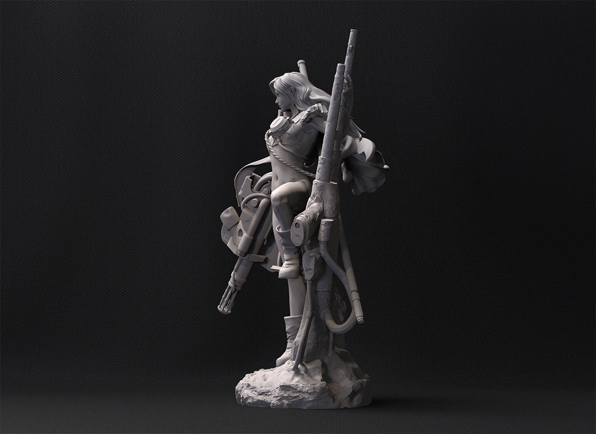 Modelado con ZBrush de figura Maschinen