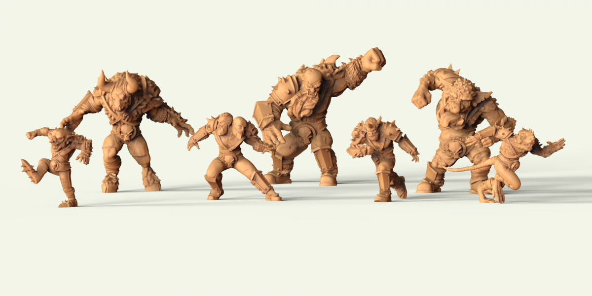 Miniaturas 3D Chaos Alliance