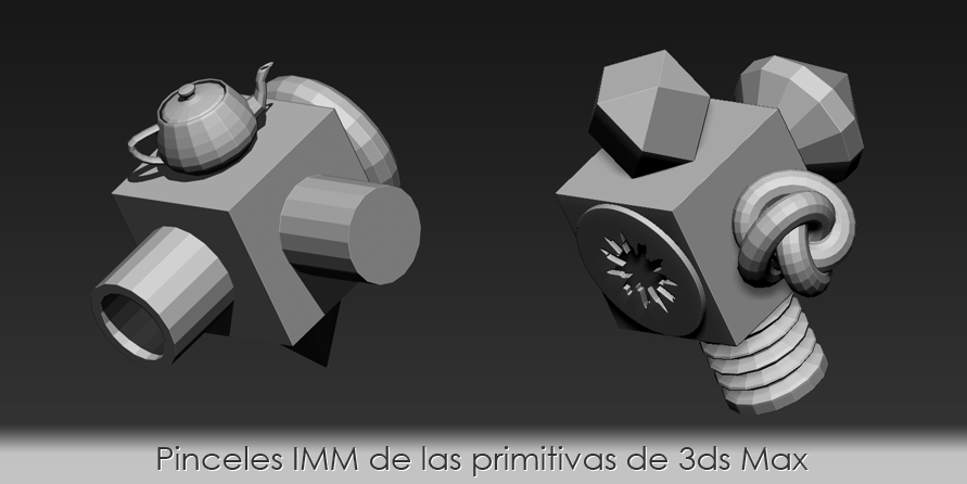 Pinceles IMM de las primitivas de 3ds Max