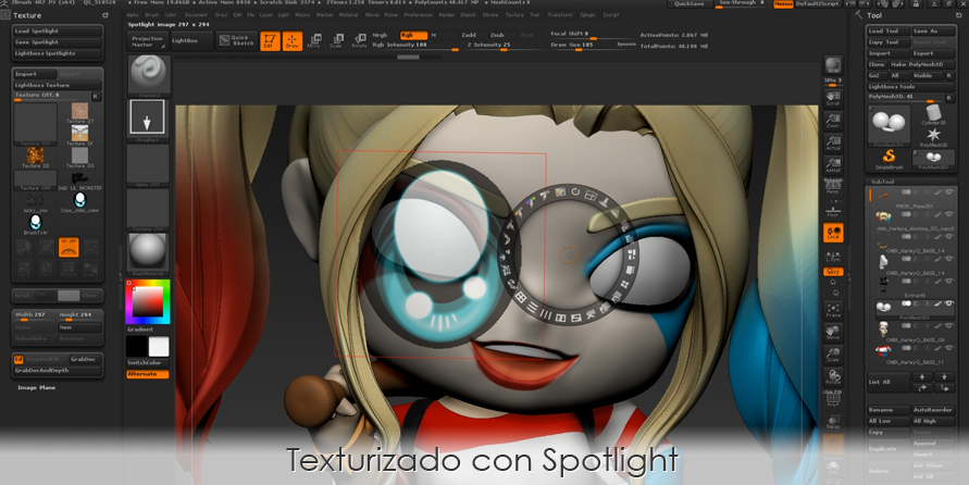 Texturizado con Spotlight