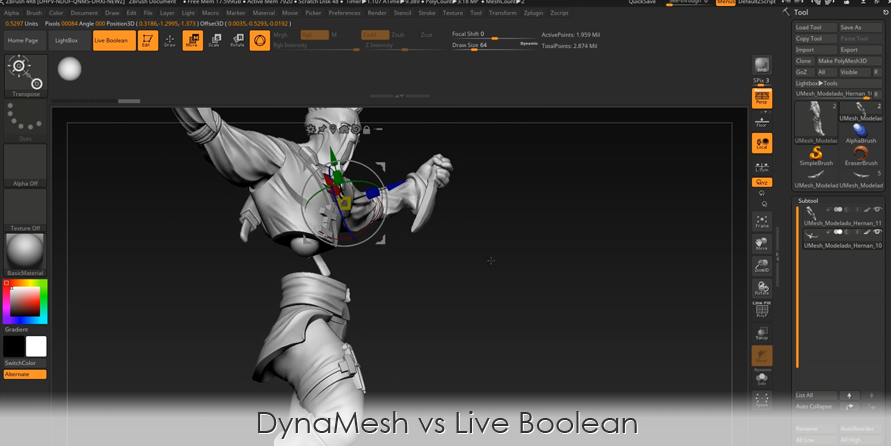 DynaMesh vs Live Boolean