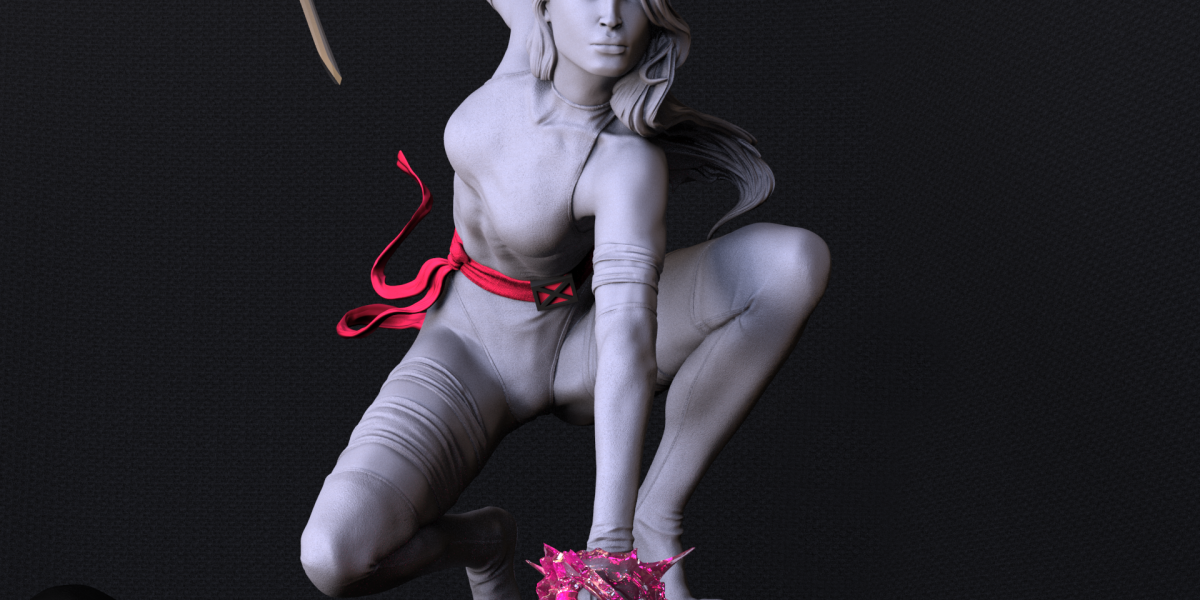 Escultura Digita de Psylocke