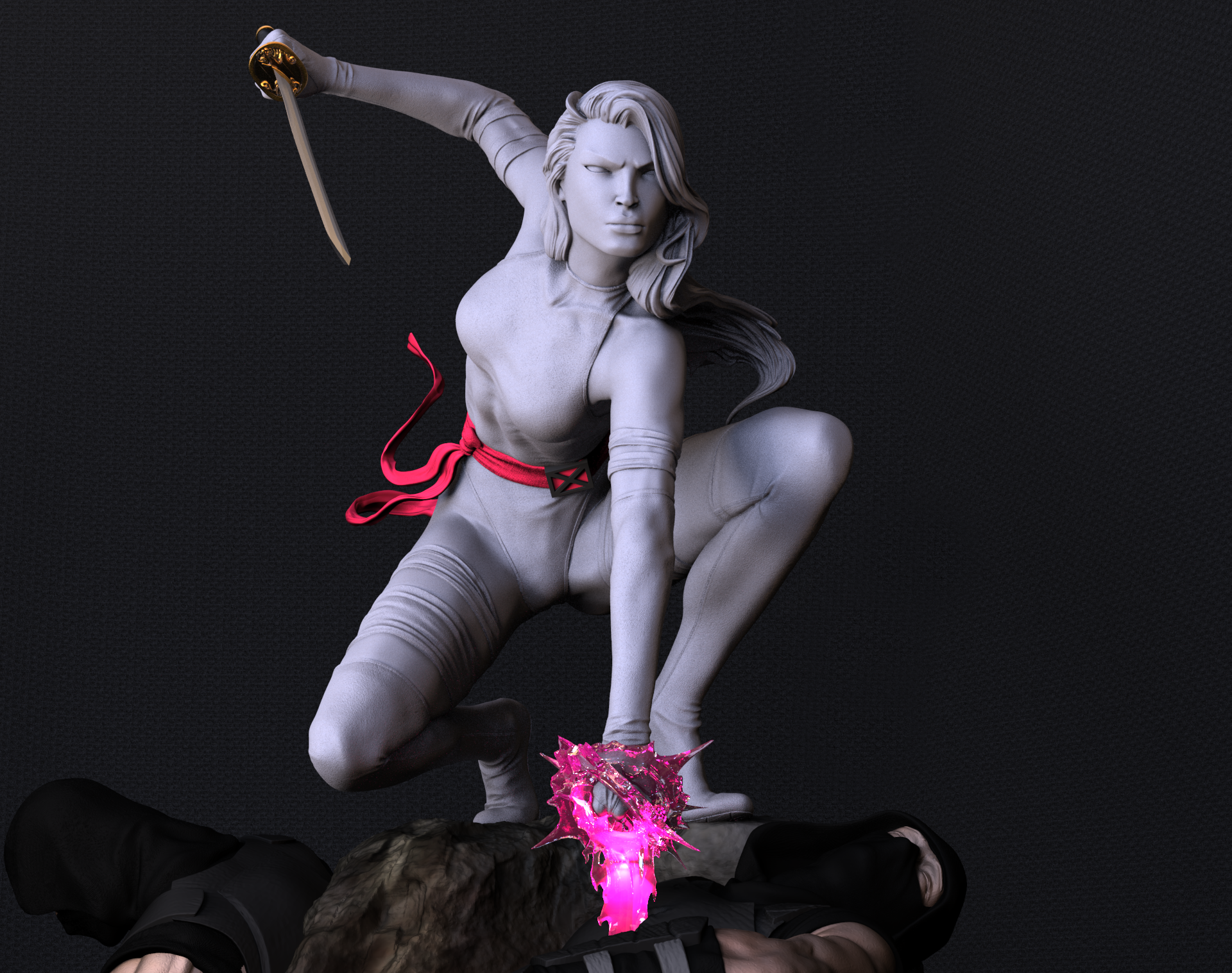 Escultura Digita de Psylocke