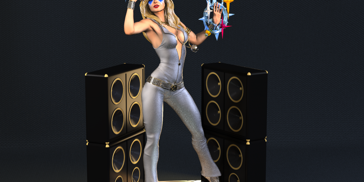 Escultura Digital de Dazzler