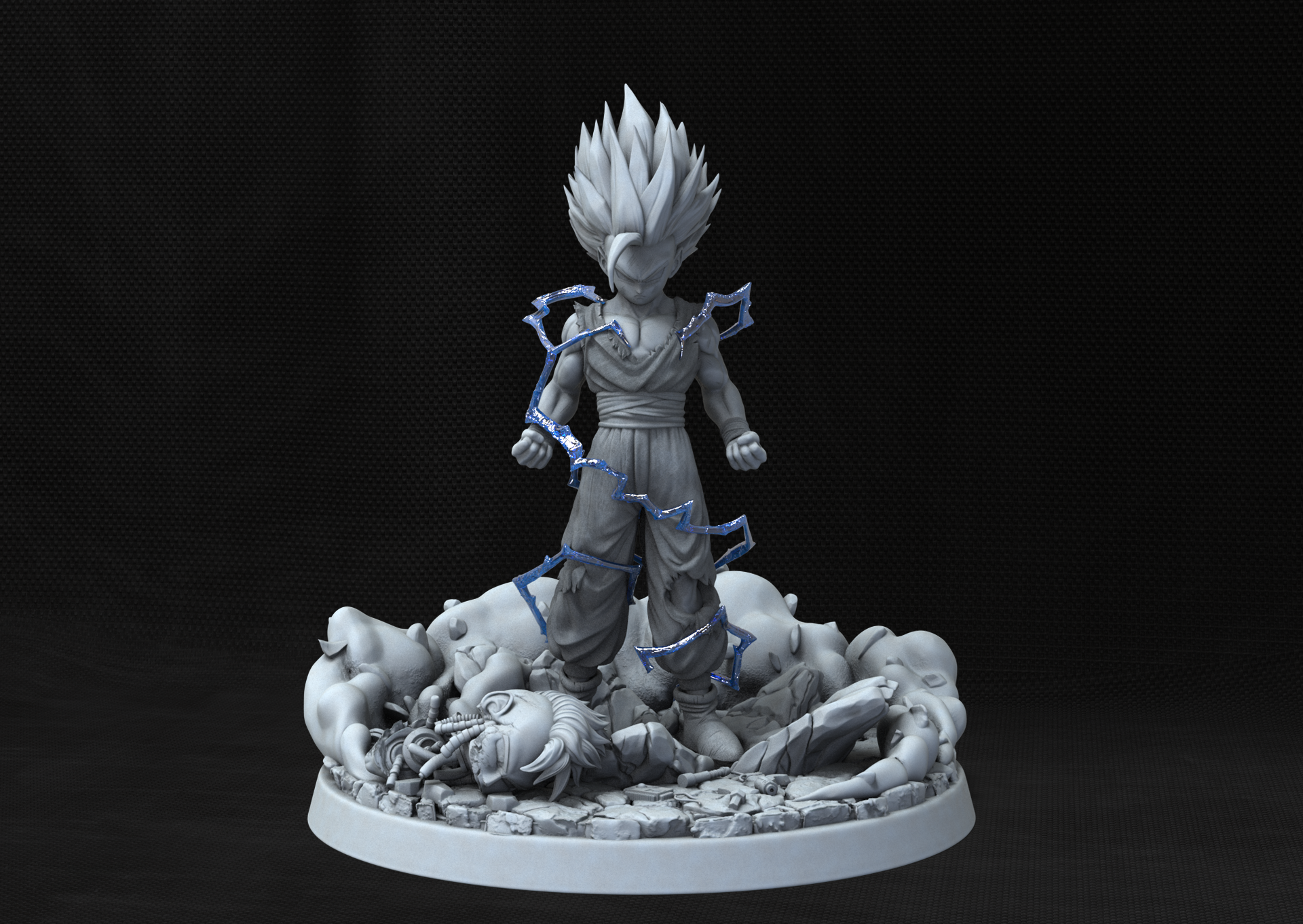 Escultura Digital de Gohan