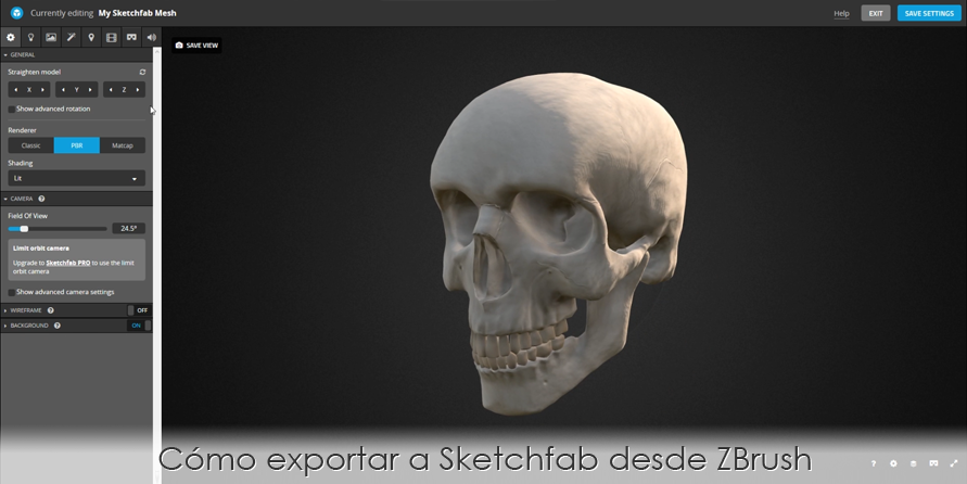 Cómo exportar a Sketchfab desde ZBrush