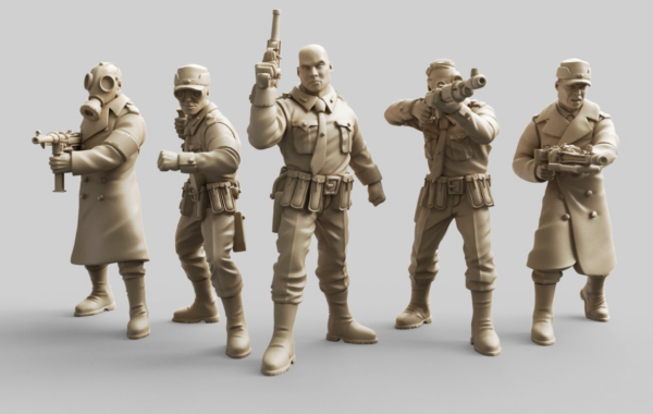 Miniaturas 3D  de Hellboy personajes Nazis