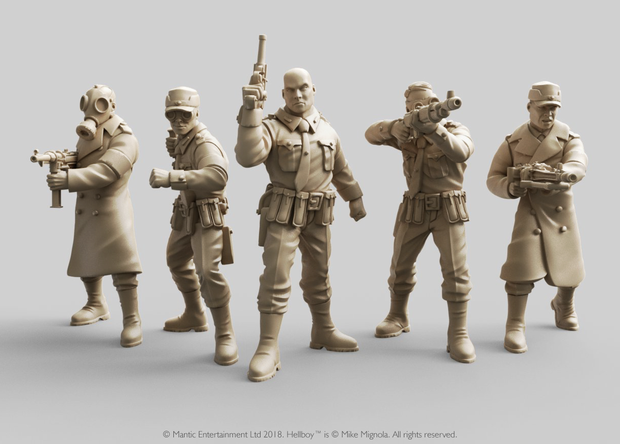 Miniaturas 3D  de Hellboy personajes Nazis