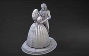 Miniatura Sarah & Jareth dentro del laberinto