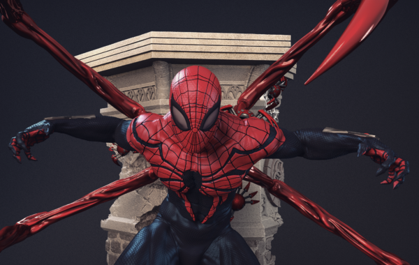 figura 3D de Superior Spider-Man 