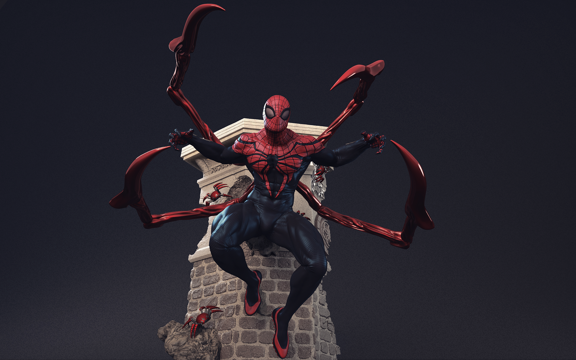 Superior Spider-Man 3D figure - Barruz Studio