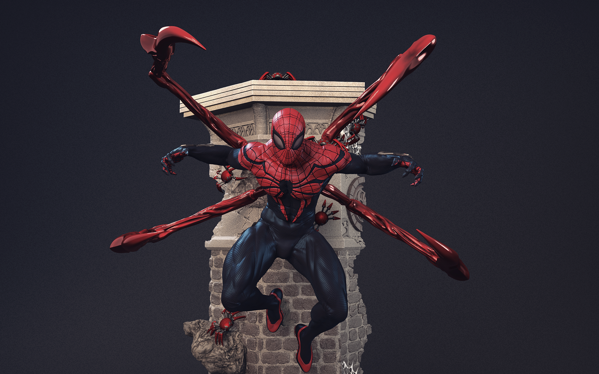 figura 3D de Superior Spider-Man