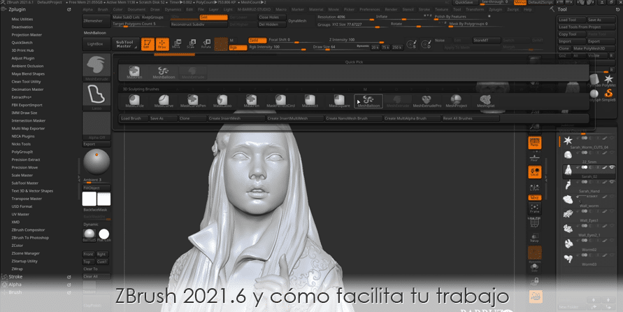 ZBrush 2021.6 y cómo facilita tu trabajo