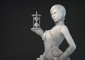 Steampunk lady miniatura