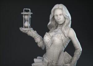 Steampunk lady miniatura