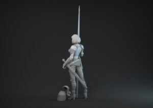 Figuras 3D Lady Knight