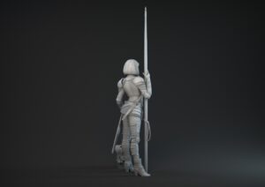 Figuras 3D Lady Knight