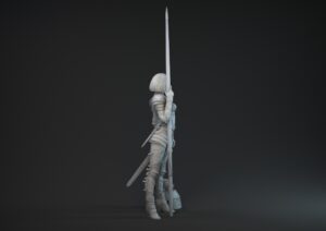 Figuras 3D Lady Knight