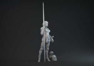 Figuras 3D Lady Knight
