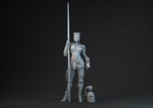 Figuras 3D Lady Knight