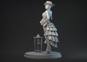 Steampunk lady miniatura
