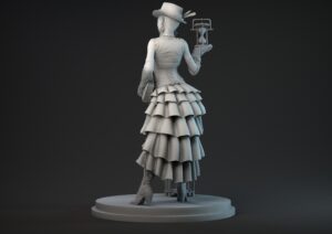 Steampunk lady miniatura
