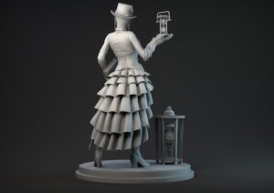 Steampunk lady miniatura