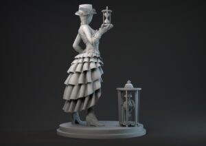 Steampunk lady miniatura