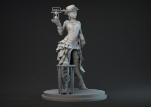 Steampunk lady miniatura