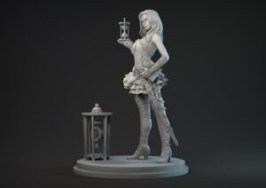Steampunk lady miniatura