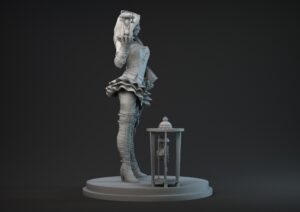 Steampunk lady miniatura