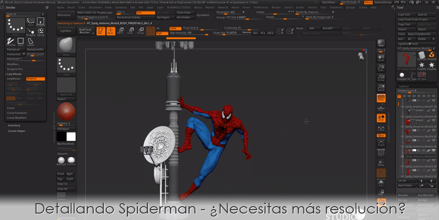 Detallando Spiderman