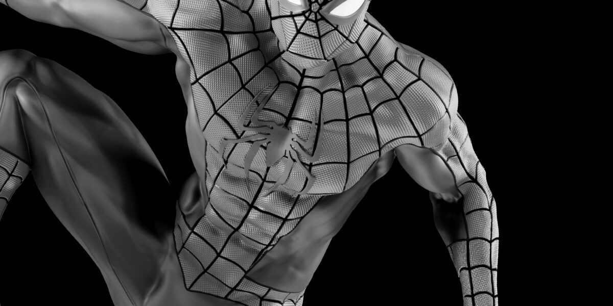 Escultura Digital de Spiderman Antenna