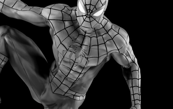 Escultura Digital de Spiderman Antenna