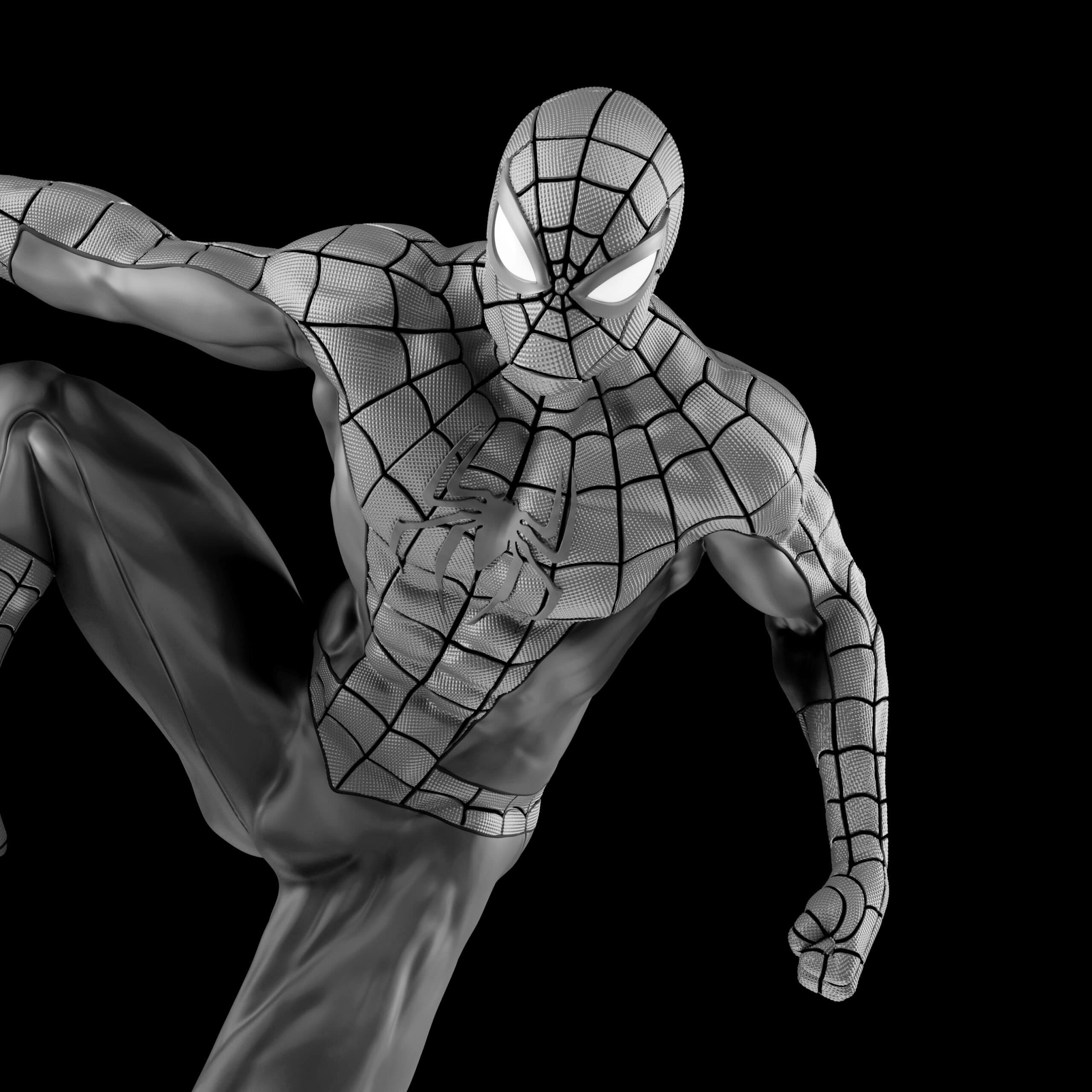Escultura Digital de Spiderman Antenna