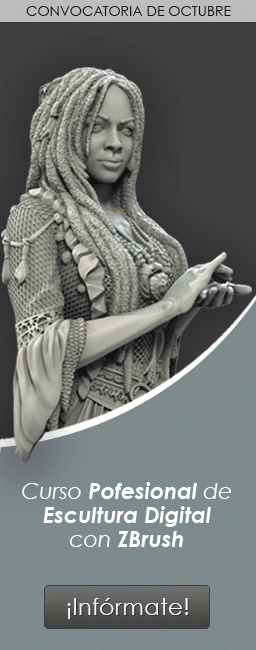 banner curso profesional de escultura digital con zbrush