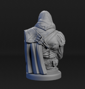 Modelado 3D de busto de Assassin’s Creed